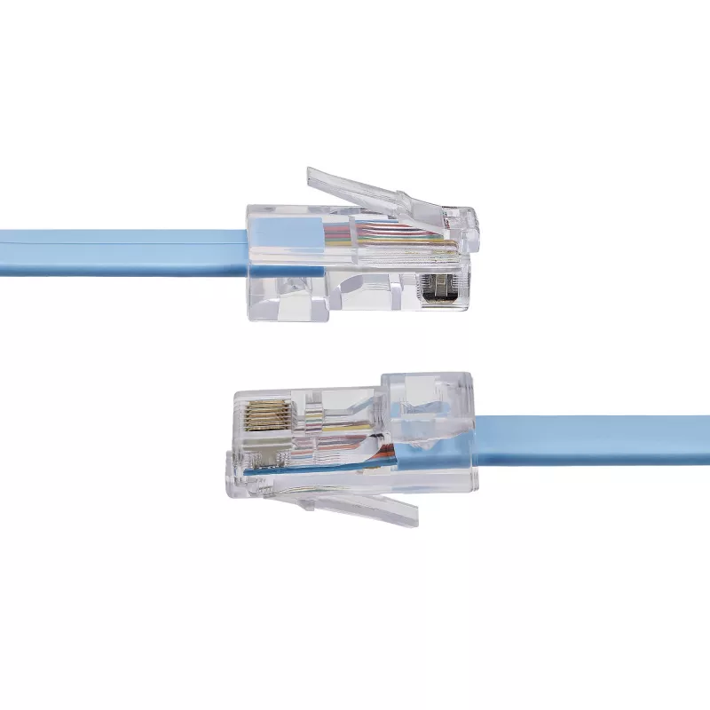 StarTech.com Kabel konsolowy Cisco Rollover 1,8 m - RJ45 M/M, 1,8 m, RJ-45, RJ-45, niebieski