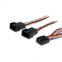 StarTech.com 12-calowy 4-pinowy kabel rozdzielający zasilanie wentylatora - F/M, Molex (4-pin), Molex (4-pin), 0,31 m, Męski, Żeński, Wielokolorowy