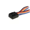 StarTech.com 12-calowy 4-pinowy kabel rozdzielający zasilanie wentylatora - F/M, Molex (4-pin), Molex (4-pin), 0,31 m, Męski, Żeński, Wielokolorowy