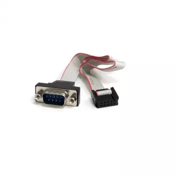 StarTech.com 16-calowy kabel szeregowy 9-pin męski do 10-pinowego złącza na płycie głównej do montażu panelowego
