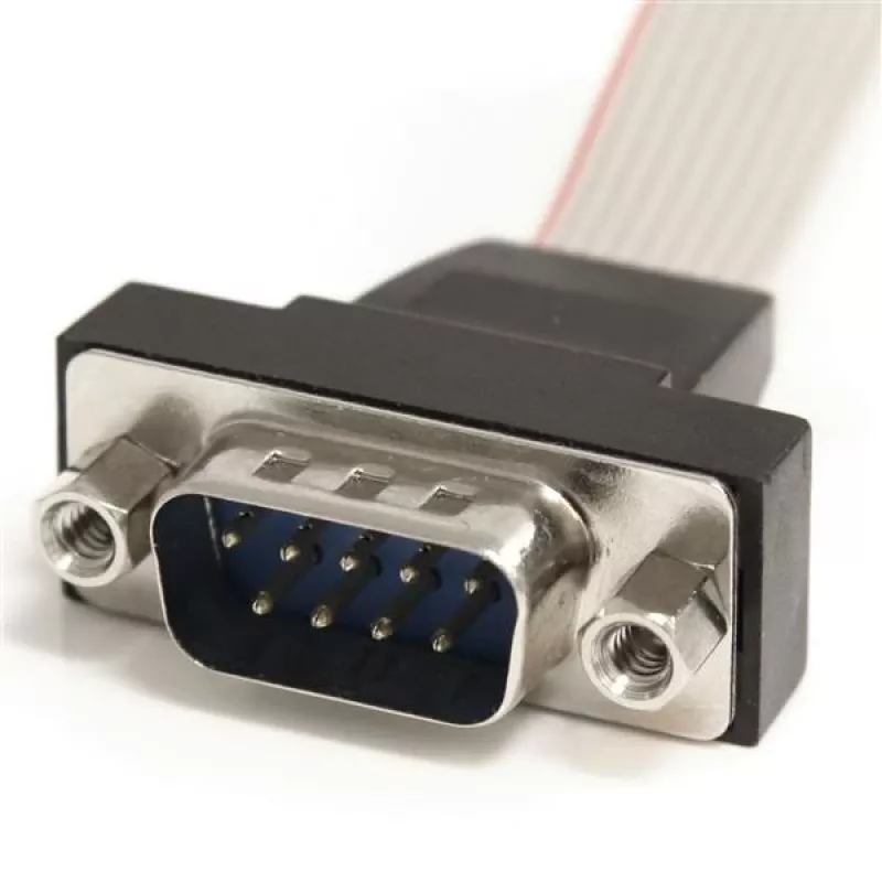 StarTech.com 16-calowy kabel szeregowy 9-pin męski do 10-pinowego złącza na płycie głównej do montażu panelowego