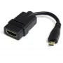 StarTech.com Adapter Micro HDMI na HDMI — wideo 4K 30 Hz — wytrzymały szybki konwerter/kabel Micro HDMI typu D na HDMI 1.4 — klucz sprzętowy — monitory, telewizory i wyświetlacze HDMI Ultra HD — męski/żeński
