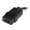 StarTech.com Adapter Micro HDMI na HDMI — wideo 4K 30 Hz — wytrzymały szybki konwerter/kabel Micro HDMI typu D na HDMI 1.4 — klucz sprzętowy — monitory, telewizory i wyświetlacze HDMI Ultra HD — męski/żeński