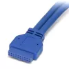 StarTech.com 2-portowy kabel USB 3.0 do montażu panelowego - USB A na złącze płyty głównej F/F