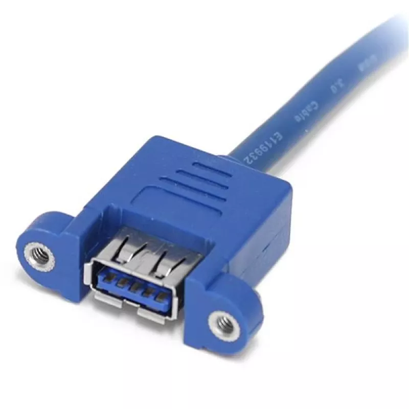 StarTech.com 2-portowy kabel USB 3.0 do montażu panelowego - USB A na złącze płyty głównej F/F