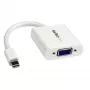 StarTech.com Adapter Mini DisplayPort na VGA – Aktywny konwerter Mini DP na VGA – Wideo 1080p – mDP lub Thunderbolt 1/2 Mac/PC na monitor/projektor/wyświetlacz VGA – Przejściówka mDP 1.2 na VGA – Biały