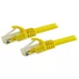 StarTech.com 15m Kabel Ethernet CAT6 - żółty przewód Gigabit Ethernet CAT 6 - 250MHz 100W PoE RJ45 UTP kabel sieciowy/patchcord bez zaczepów z odciążeniem, testowany indywidualnie