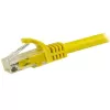 StarTech.com 15m Kabel Ethernet CAT6 - żółty przewód Gigabit Ethernet CAT 6 - 250MHz 100W PoE RJ45 UTP kabel sieciowy/patchcord bez zaczepów z odciążeniem, testowany indywidualnie