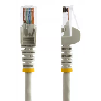 StarTech.com Cat5e Patch kabel z Snagless RJ45 Connectors - 15m, Szary
