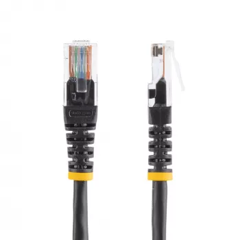 StarTech.com Kabel krosowy Cat5e z formowanymi złączami RJ45 – 15 m – czarny