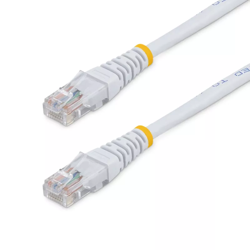 StarTech.com 15m Cat5e biały Molded RJ45 UTP Cat 5e Patch kabel - 15 m Patch Cord