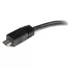 StarTech.com 6in adapter kablowy Micro USB do Mini USB M/F, 0,15 m, Mini-USB B, Micro-USB A, Męski/Żeński, Czarny