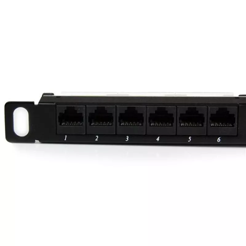 StarTech.com 24-portowy panel krosowy Cat5e 0,5U - RJ45 Ethernet Rackmount Cat 5e 110 Patch Panel