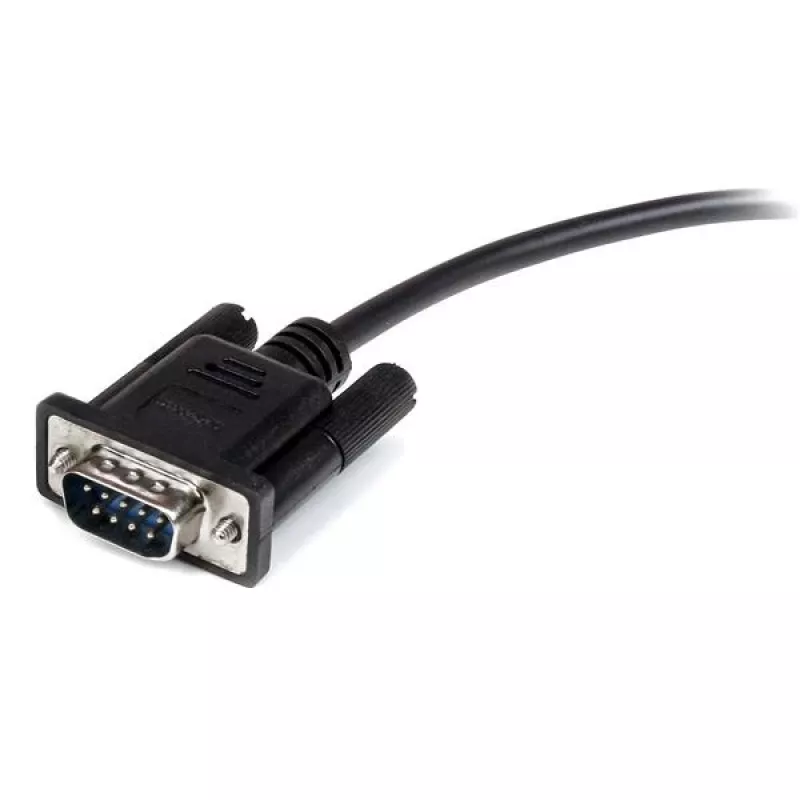 StarTech.com 3m czarny przedłużacz szeregowy DB9 RS232 - M/Ż