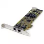 StarTech.com Dwukanałowa karta sieciowa PCI Express Gigabit Ethernet PCIe z funkcją PoE/PSE