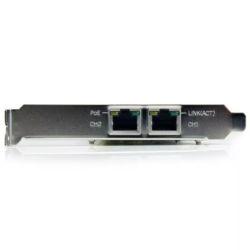 StarTech.com Dwukanałowa karta sieciowa PCI Express Gigabit Ethernet PCIe z funkcją PoE/PSE