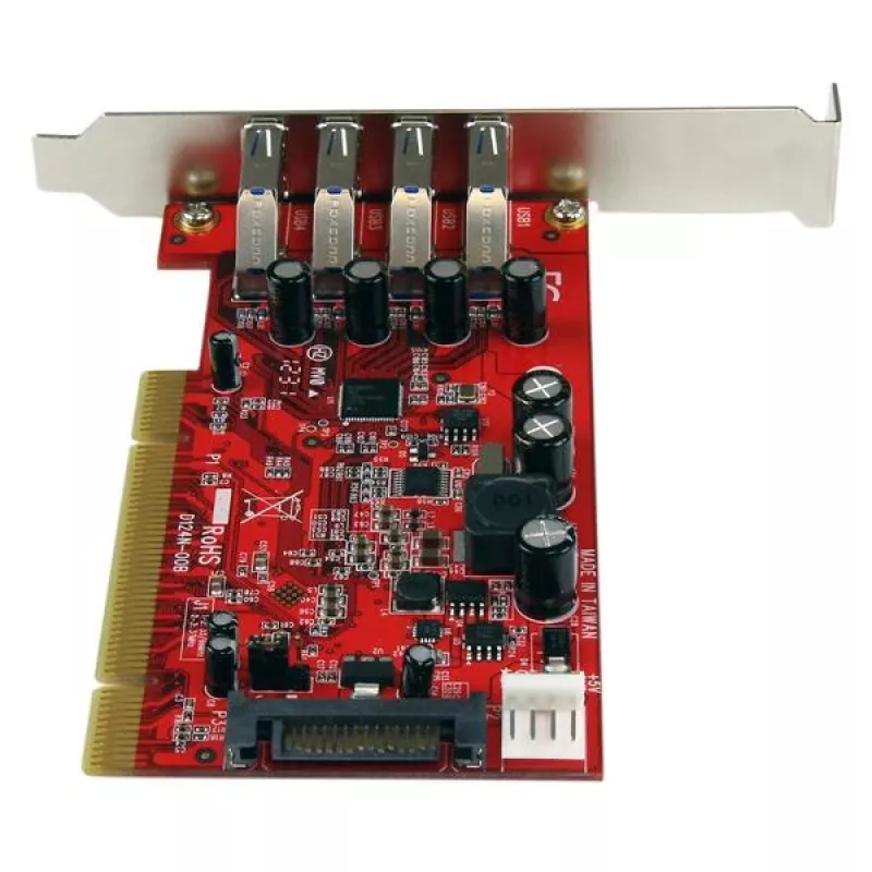 StarTech.com 4-portowa karta PCI USB 3.0 z zasilaniem SATA/SP4