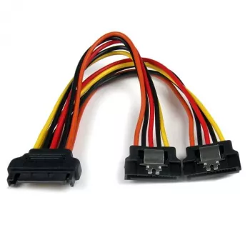 StarTech.com 6in Latching SATA Power Y Splitter adapter kablowy - M/F