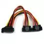 StarTech.com 6in Latching SATA Power Y Splitter adapter kablowy - M/F