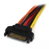 StarTech.com 6in Latching SATA Power Y Splitter adapter kablowy - M/F