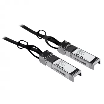 StarTech.com Kabel bezpośredni SFP+ 1m kompatybilny z Cisco SFP-H10GB-CU1M, 10G SFP+ do SFP+ Twinax - miedziany DAC 10GbE SFP+ 10 Gb/s, pasywny, niskie zużycie energii, moduł Mini GBIC/transceiver DAC Firepower ASR920 ASR9000