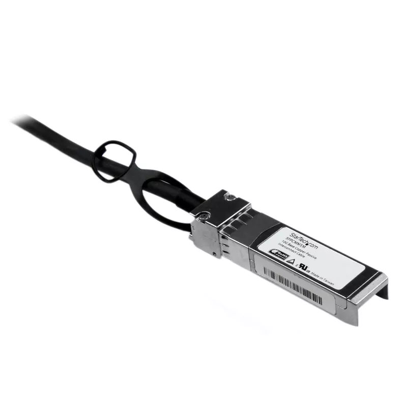 StarTech.com Kabel bezpośredni SFP+ 1m kompatybilny z Cisco SFP-H10GB-CU1M, 10G SFP+ do SFP+ Twinax - miedziany DAC 10GbE SFP+ 10 Gb/s, pasywny, niskie zużycie energii, moduł Mini GBIC/transceiver DAC Firepower ASR920 ASR9000