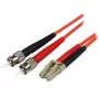 StarTech.com 5m kabel światłowodowy - Wielomodowy Dupleks 50/125 - LSZH kabel połączeniowy światłowodowy - LC/ST