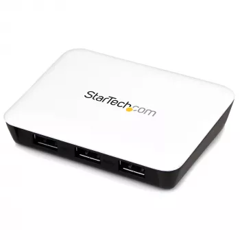 StarTech.com USB 3.0 do Gigabit Ethernet NIC Adapter sieciowy z 3-portowym hubem - biały