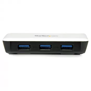 StarTech.com USB 3.0 do Gigabit Ethernet NIC Adapter sieciowy z 3-portowym hubem - biały