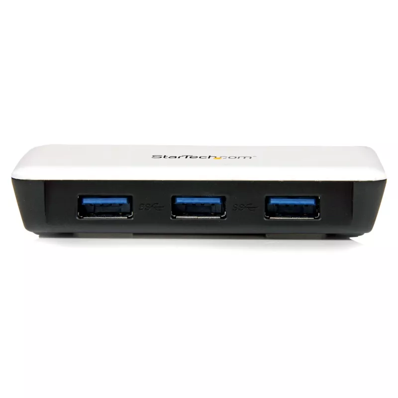 StarTech.com USB 3.0 do Gigabit Ethernet NIC Adapter sieciowy z 3-portowym hubem - biały