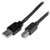 StarTech.com 65ft (20m) Aktywny kabel USB 2.0 A do B, Długi kabel USB, Kabel USB do drukarki, 1x USB A (M), 1x USB B (M), Czarny