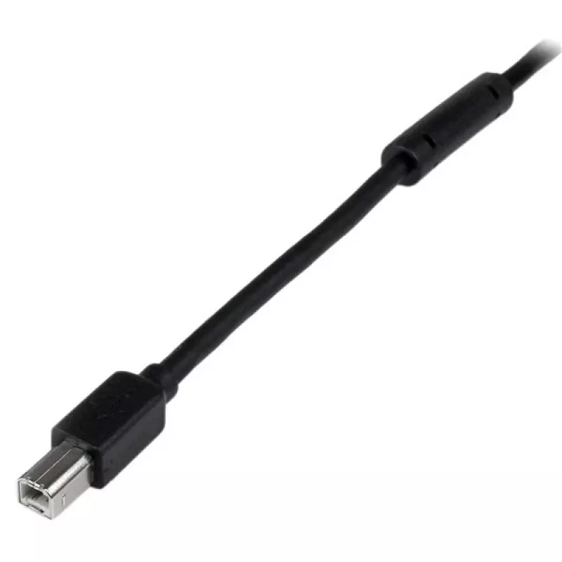 StarTech.com 65ft (20m) Aktywny kabel USB 2.0 A do B, Długi kabel USB, Kabel USB do drukarki, 1x USB A (M), 1x USB B (M), Czarny