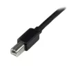StarTech.com 65ft (20m) Aktywny kabel USB 2.0 A do B, Długi kabel USB, Kabel USB do drukarki, 1x USB A (M), 1x USB B (M), Czarny