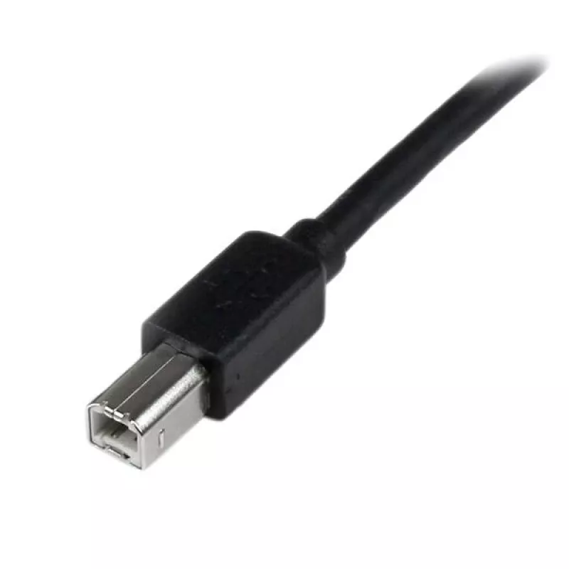 StarTech.com 65ft (20m) Aktywny kabel USB 2.0 A do B, Długi kabel USB, Kabel USB do drukarki, 1x USB A (M), 1x USB B (M), Czarny