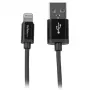 StarTech.com 1 m (3 ft.) USB do Lightning - Kabel do ładowania iPhone / iPad / iPod - Szybkie ładowanie Lightning do USB - Certyfikat Apple MFi - Czarny