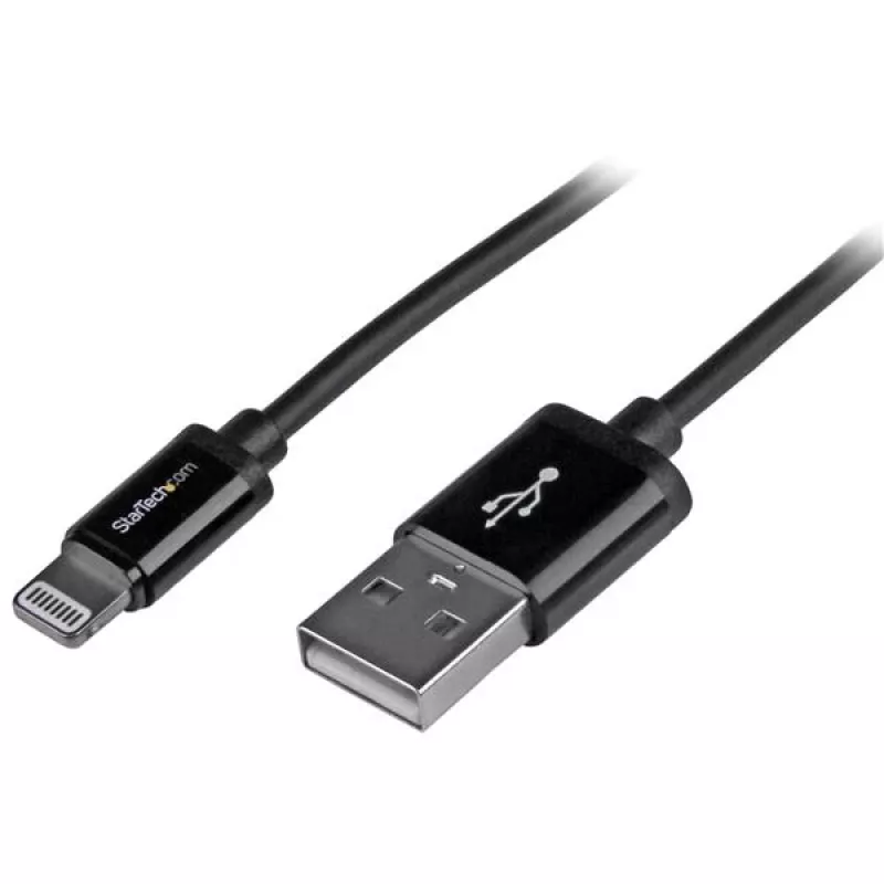 StarTech.com 1 m (3 ft.) USB do Lightning - Kabel do ładowania iPhone / iPad / iPod - Szybkie ładowanie Lightning do USB - Certyfikat Apple MFi - Czarny