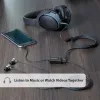 StarTech.com Czarny wąski rozgałęziacz słuchawkowy z wtykiem mini jack - 3,5 mm wtyk męski na 2x 3,5 mm gniazdo żeńskie