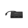 StarTech.com 3-Port Multi Monitor Adapter - Mini DisplayPort do DisplayPort MST Hub, podwójne 4K 30 Hz i 1x 1080p - rozdzielacz wideo dla trybu rozszerzonego pulpitu tylko w systemie Windows - mDP 1.2 do 3x DP