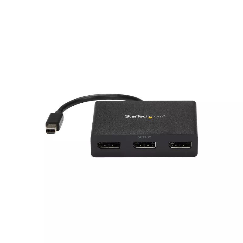 StarTech.com 3-Port Multi Monitor Adapter - Mini DisplayPort do DisplayPort MST Hub, podwójne 4K 30 Hz i 1x 1080p - rozdzielacz wideo dla trybu rozszerzonego pulpitu tylko w systemie Windows - mDP 1.2 do 3x DP