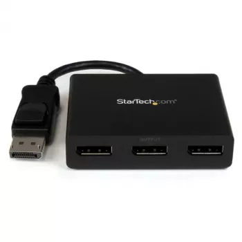 Adapter StarTech.com do 3 monitorów – Hub MST DisplayPort 1.2 na Dual 4K 30 Hz i 1x 1080p – Rozdzielacz wideo do trybu rozszerzonego pulpitu tylko na komputerach z systemem Windows – DP na 3 monitory DP