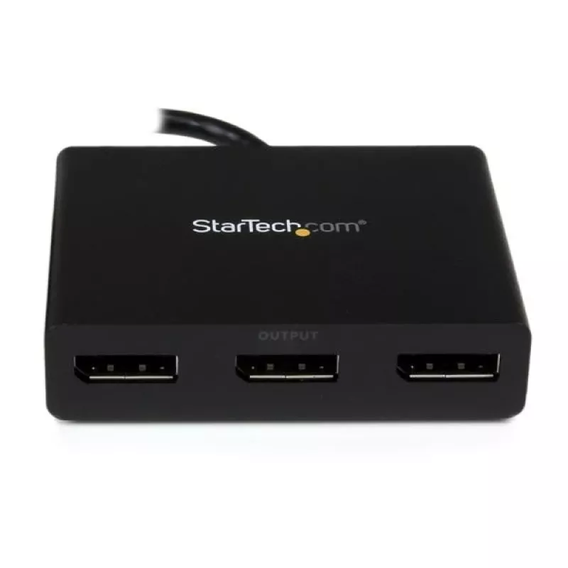 Adapter StarTech.com do 3 monitorów – Hub MST DisplayPort 1.2 na Dual 4K 30 Hz i 1x 1080p – Rozdzielacz wideo do trybu rozszerzonego pulpitu tylko na komputerach z systemem Windows – DP na 3 monitory DP