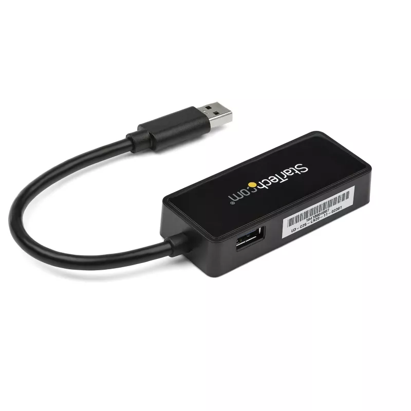 StarTech.com Adapter USB 3.0 do Gigabit Ethernet NIC z portem USB - Czarny