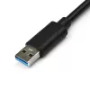 StarTech.com Adapter USB 3.0 do Gigabit Ethernet NIC z portem USB - Czarny
