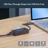 StarTech.com Adapter USB 3.0 do Gigabit Ethernet NIC z portem USB - Czarny