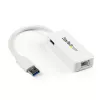 StarTech.com USB 3.0 do Gigabit Ethernet Adapter NIC z portem USB - Biały