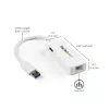 StarTech.com USB 3.0 do Gigabit Ethernet Adapter NIC z portem USB - Biały