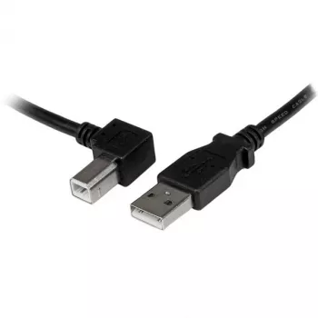 StarTech.com 2m USB 2.0 A to Left Angle B kabel - M/M, 2 m, USB A, USB B, USB 2.0, Męski/Męski, Czarny