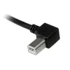 StarTech.com 2m USB 2.0 A to Left Angle B kabel - M/M, 2 m, USB A, USB B, USB 2.0, Męski/Męski, Czarny