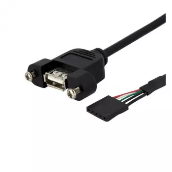 StarTech.com 3 ft Panel Mount USB kabel - USB A do złącza na płycie głównej F/F