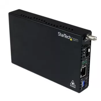 StarTech.com Gigabitowy konwerter mediów światłowodowych z otwartym slotem SFP